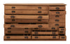 Vintage Wood Flat File