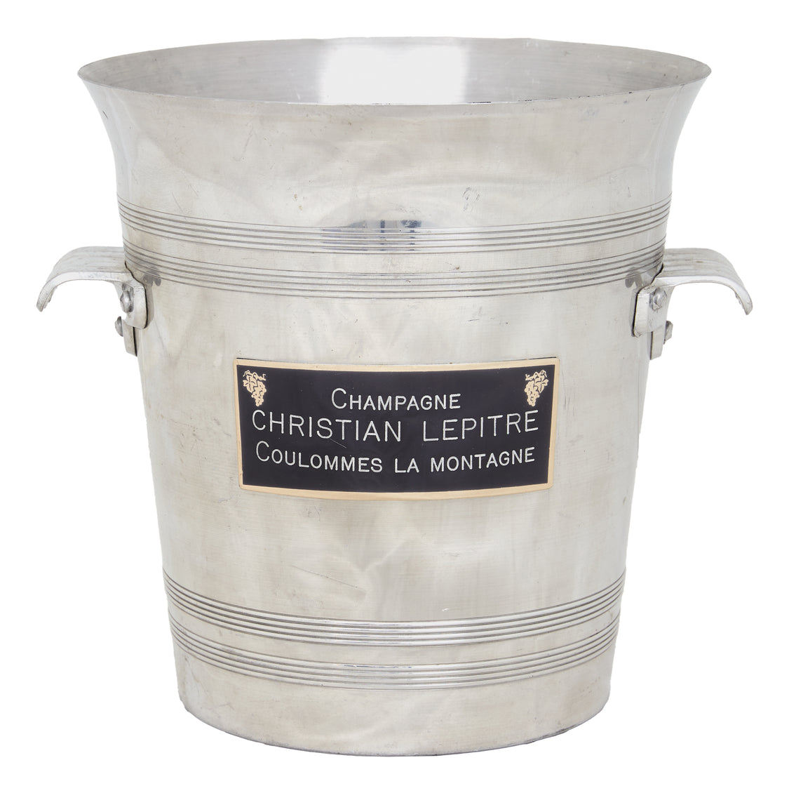 Vintage French Metal Ice Bucket