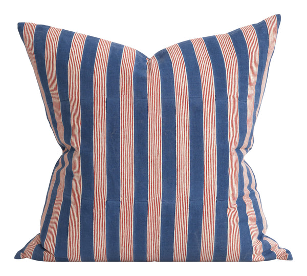 Chopra Indigo Striped Pillow