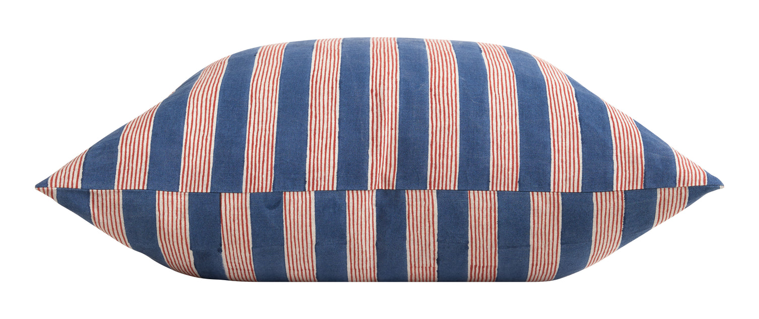 Chopra Indigo Striped Pillow