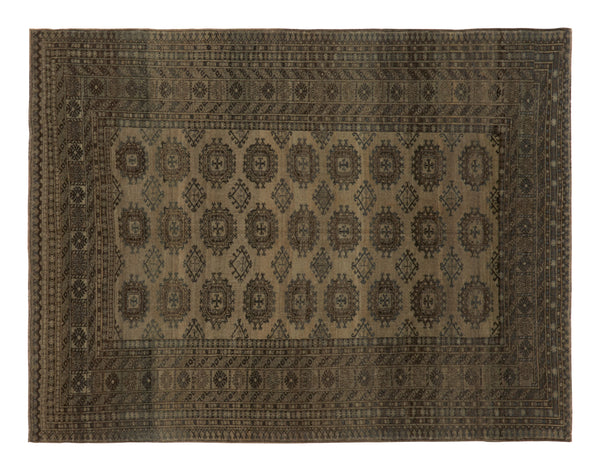 Vintage Afghan Rug - 8'9" x 6'9"