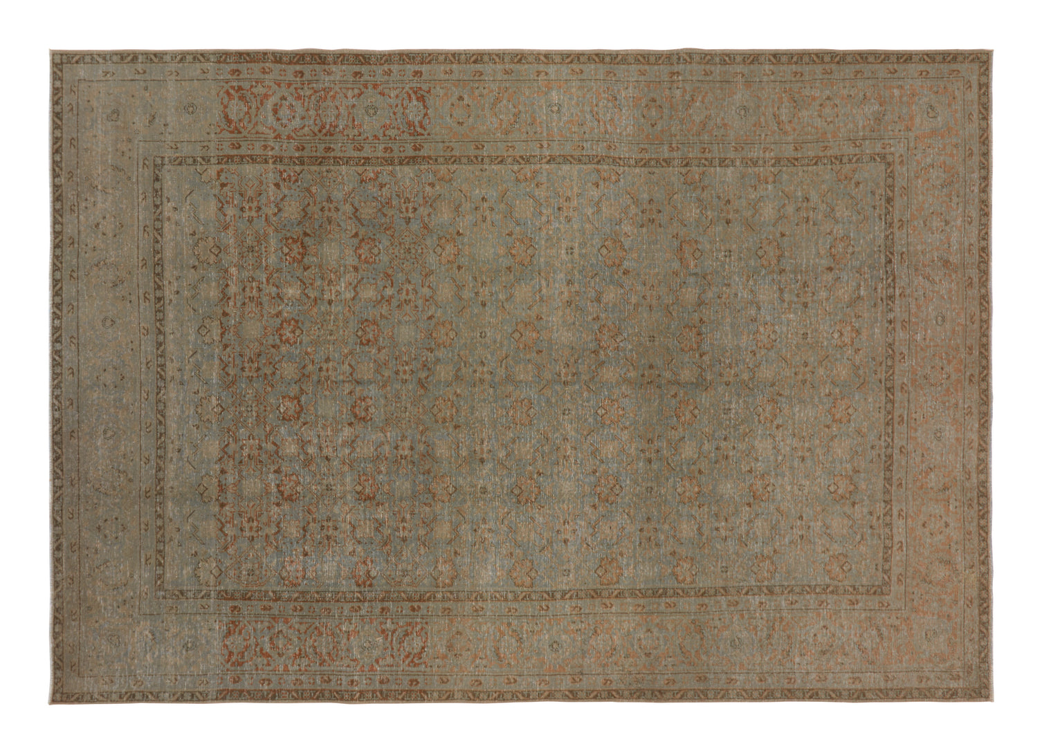 Vintage Tabriz Rug - 9'9 x 6'9