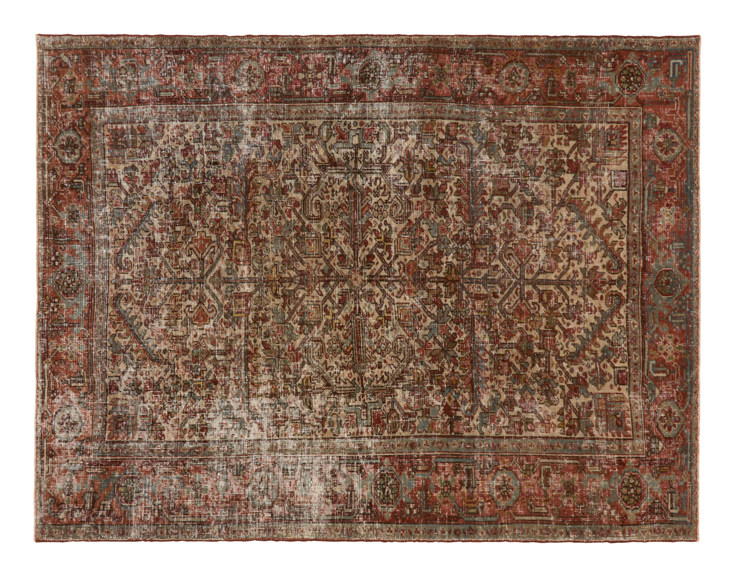 Vintage Heriz Rug - 8'8" x 6'9"