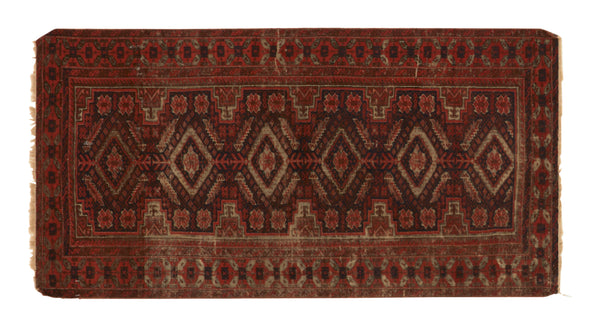 Vintage Belouch Rug - 5'6 x 2'10