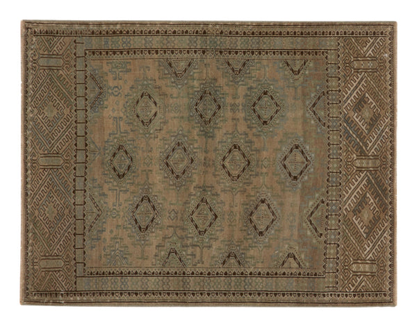 Vintage Afghan Rug - 4'10" x 3'8"