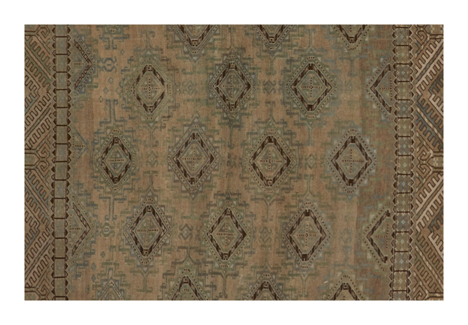 Vintage Afghan Rug - 4'10" x 3'8"