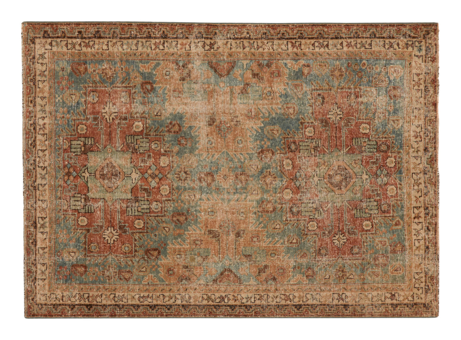 Vintage Afshar Rug - 6' x 4'3