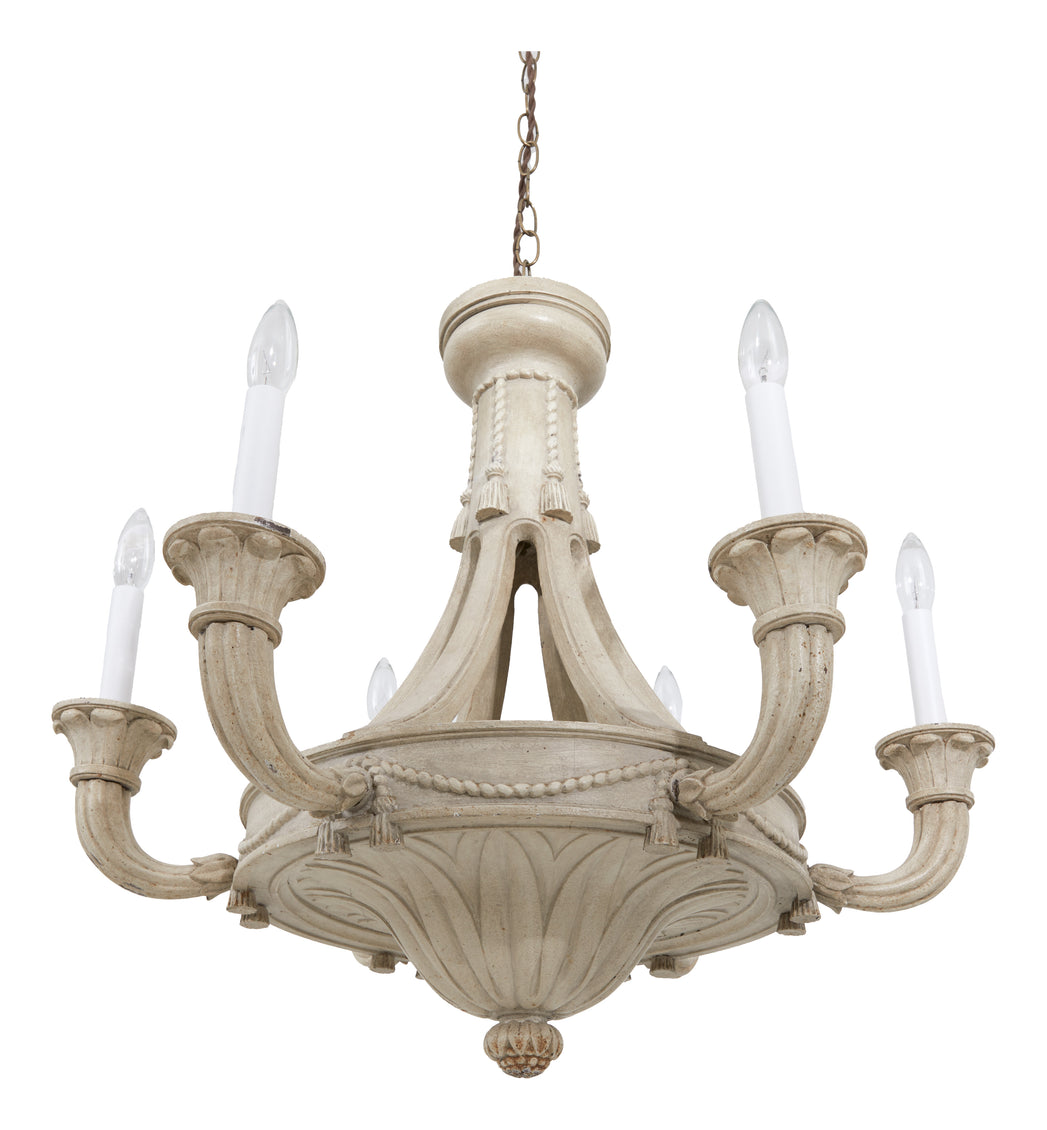 Vintage Wood Chandelier