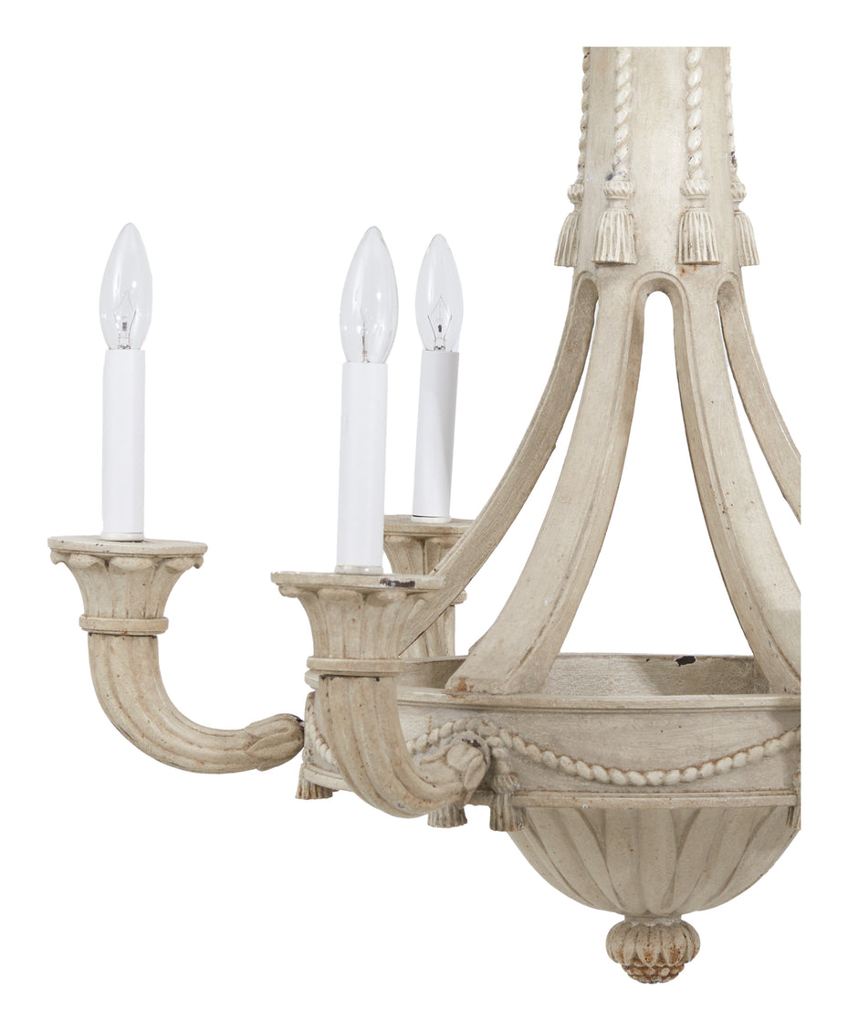 Vintage Wood Chandelier