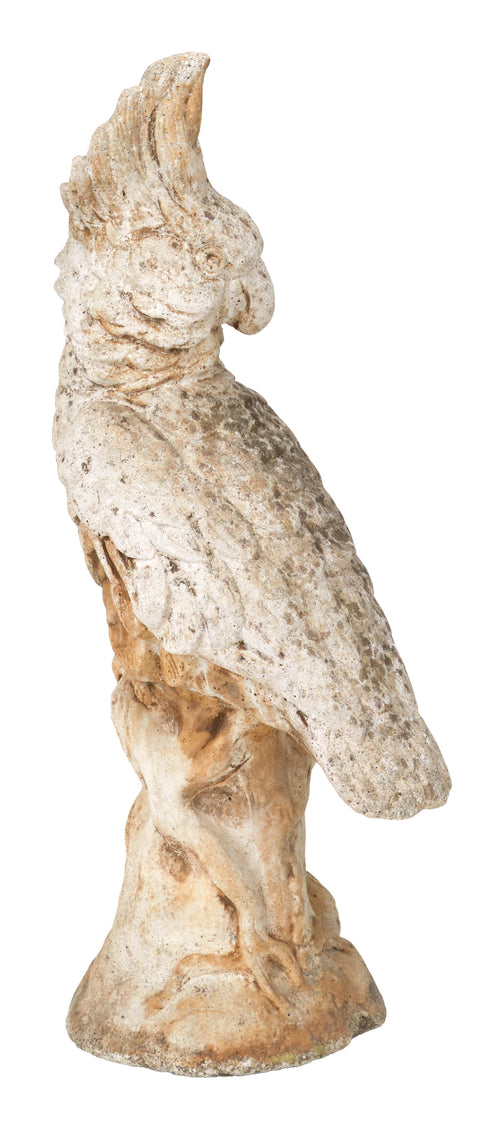 Vintage Stone Parrot Statue II
