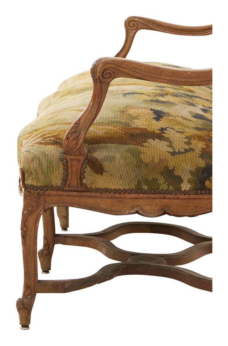 Antique Louis XV Needlepoint Settee