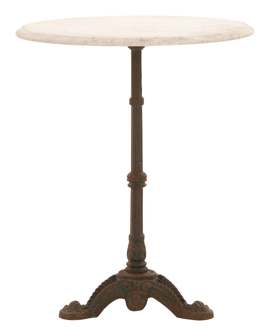 Vintage Marble Top Bistro Table