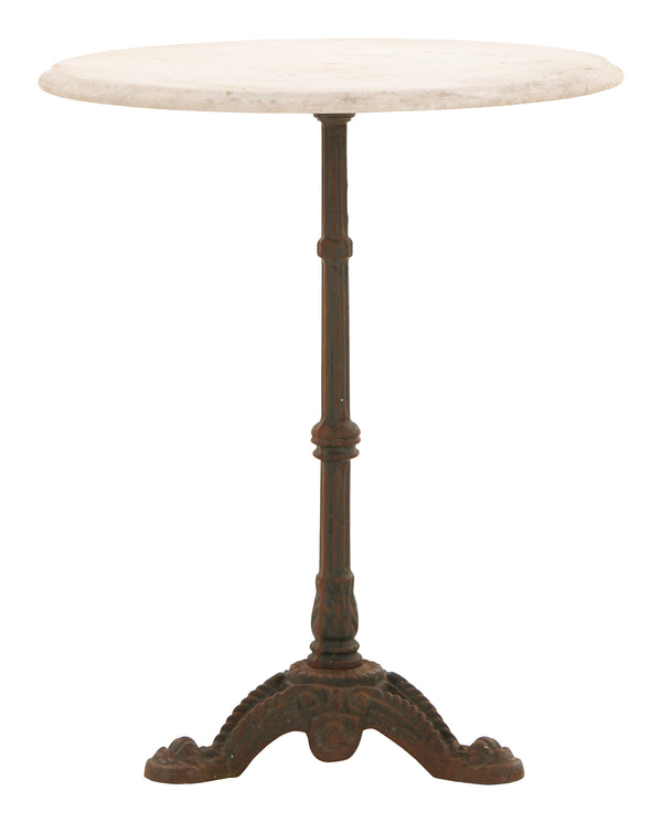Vintage Marble Top Bistro Table