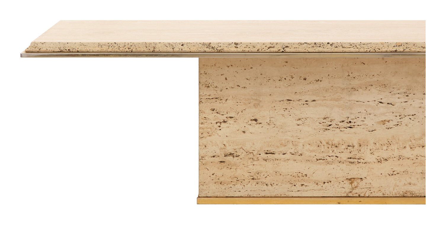 Vintage Travertine Coffee Table