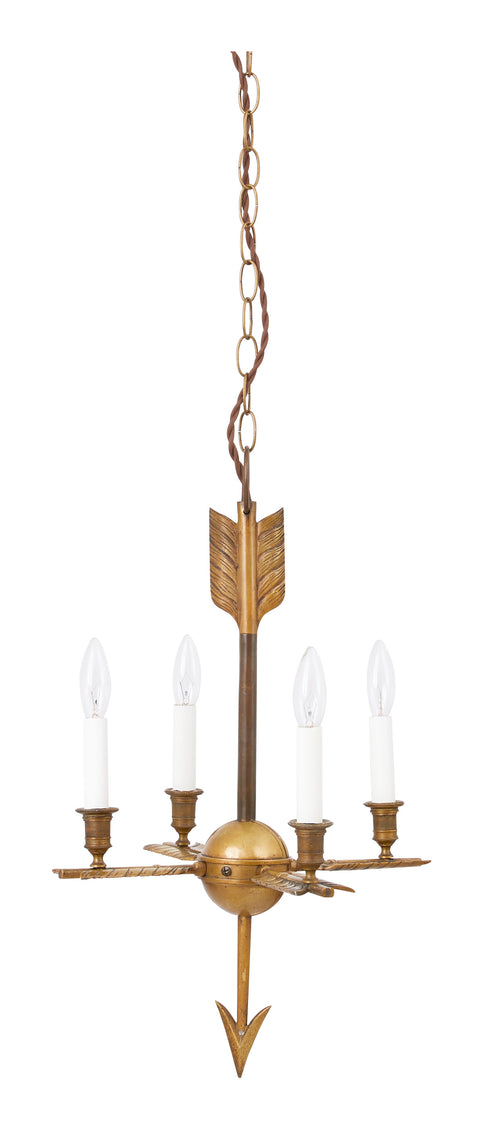 Antique Brass Arrow Chandelier