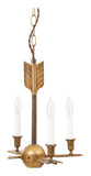 Antique Brass Arrow Chandelier