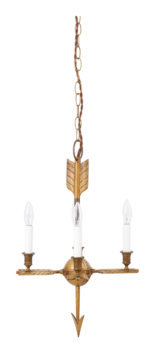 Antique Brass Arrow Chandelier