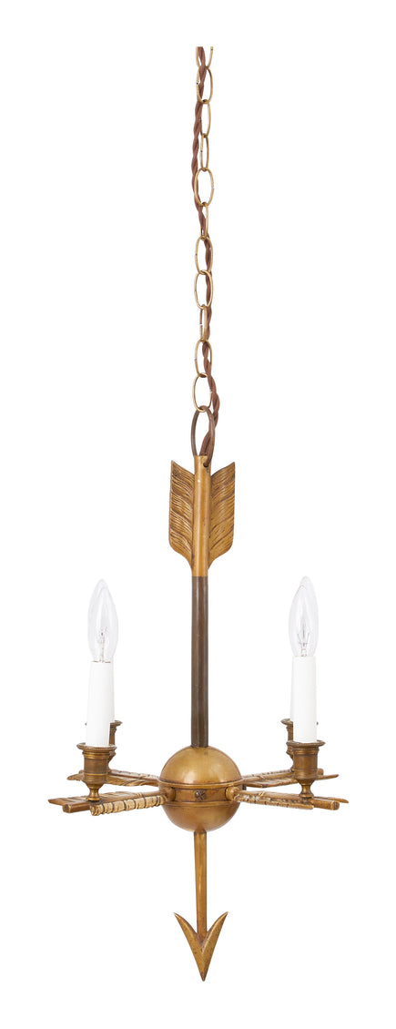 Antique Brass Arrow Chandelier