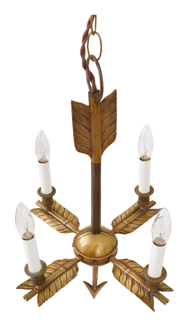 Antique Brass Arrow Chandelier