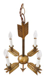 Antique Brass Arrow Chandelier