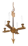 Antique Brass Arrow Chandelier