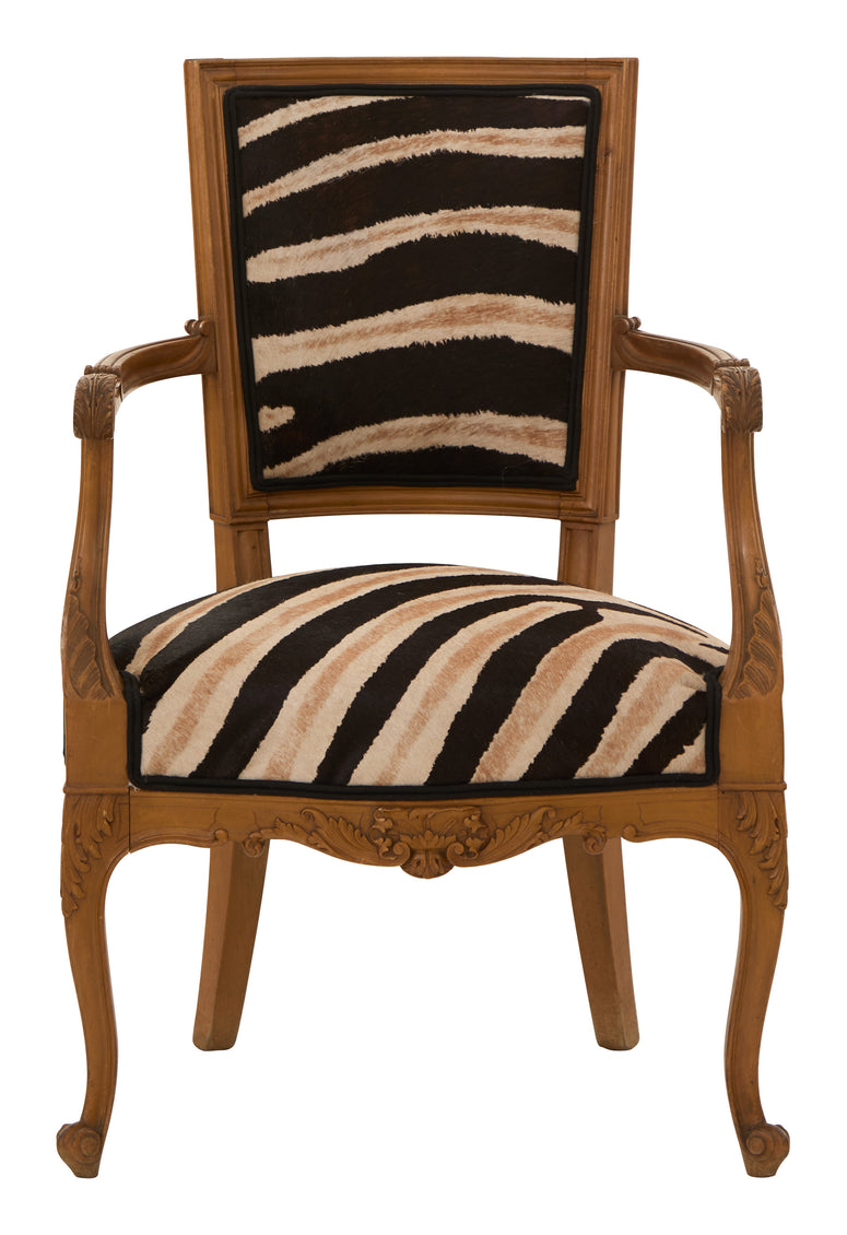 Vintage Zebra Armchair