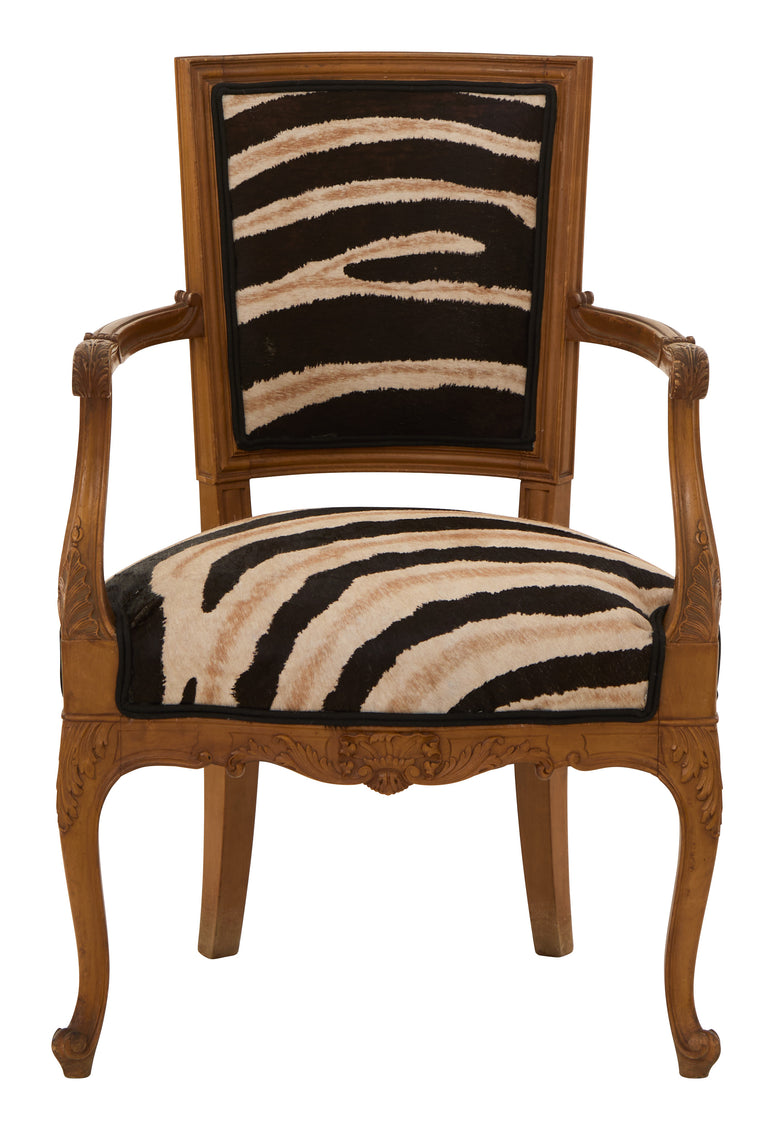 Vintage Zebra Armchair