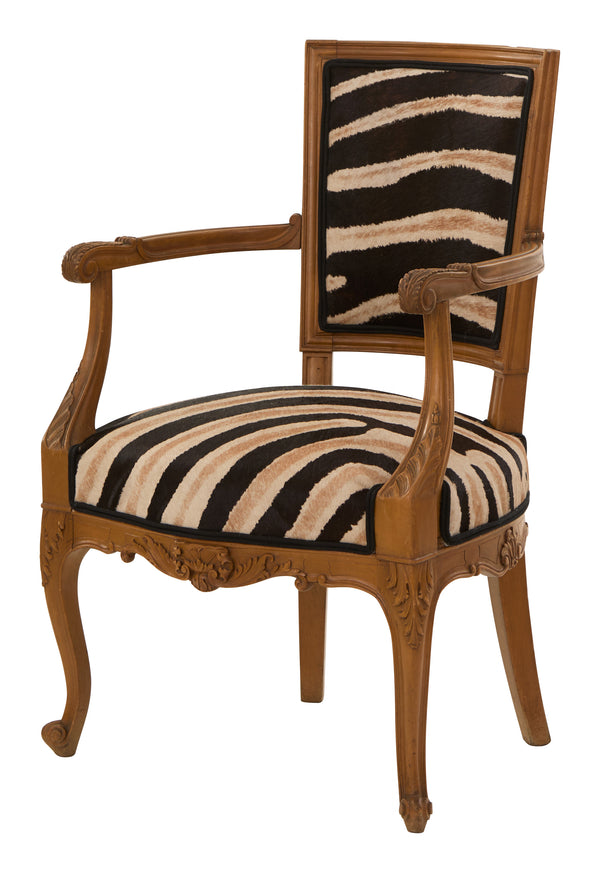 Vintage Zebra Armchair