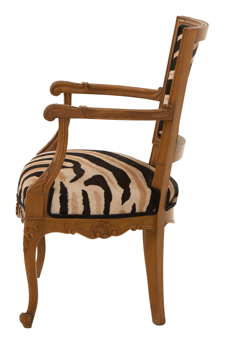Vintage Zebra Armchair