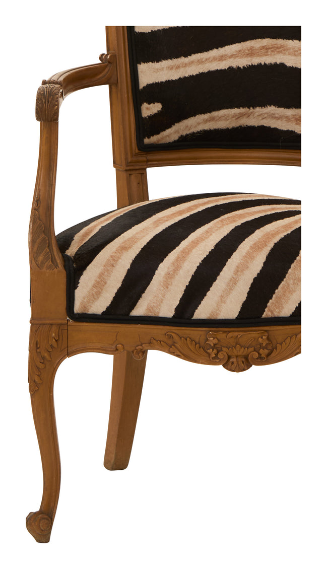 Vintage Zebra Armchair