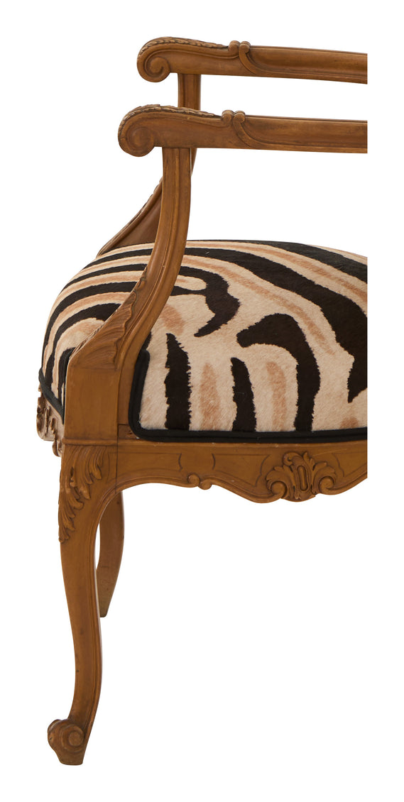 Vintage Zebra Armchair