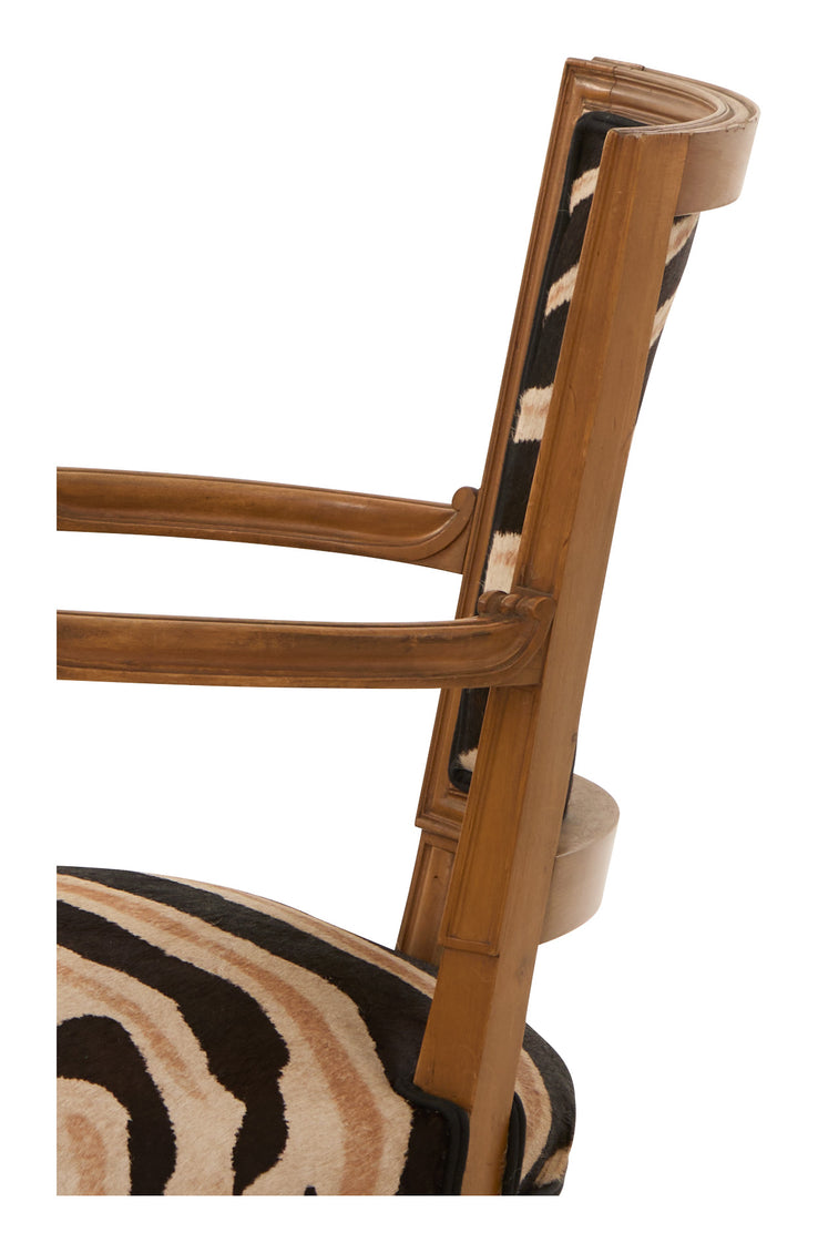Vintage Zebra Armchair