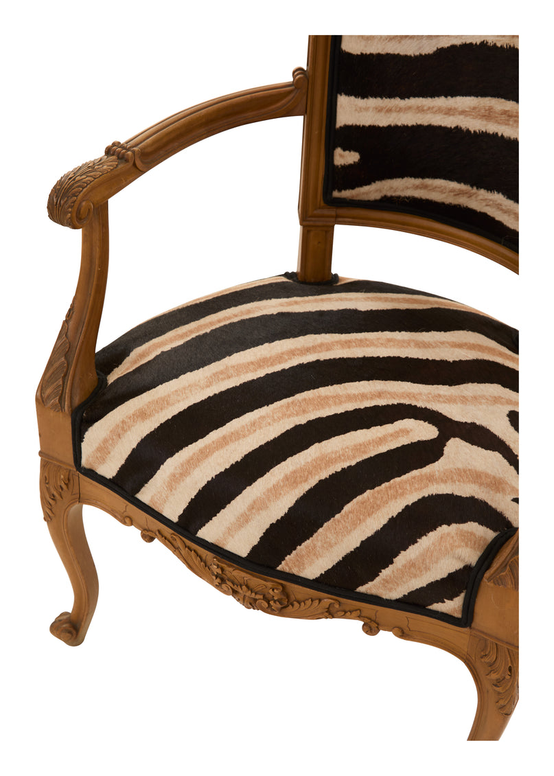 Vintage Zebra Armchair