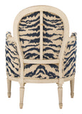 Antique Louis XVI Bergere Tiger Chair