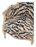 Antique Louis XVI Bergere Tiger Chair