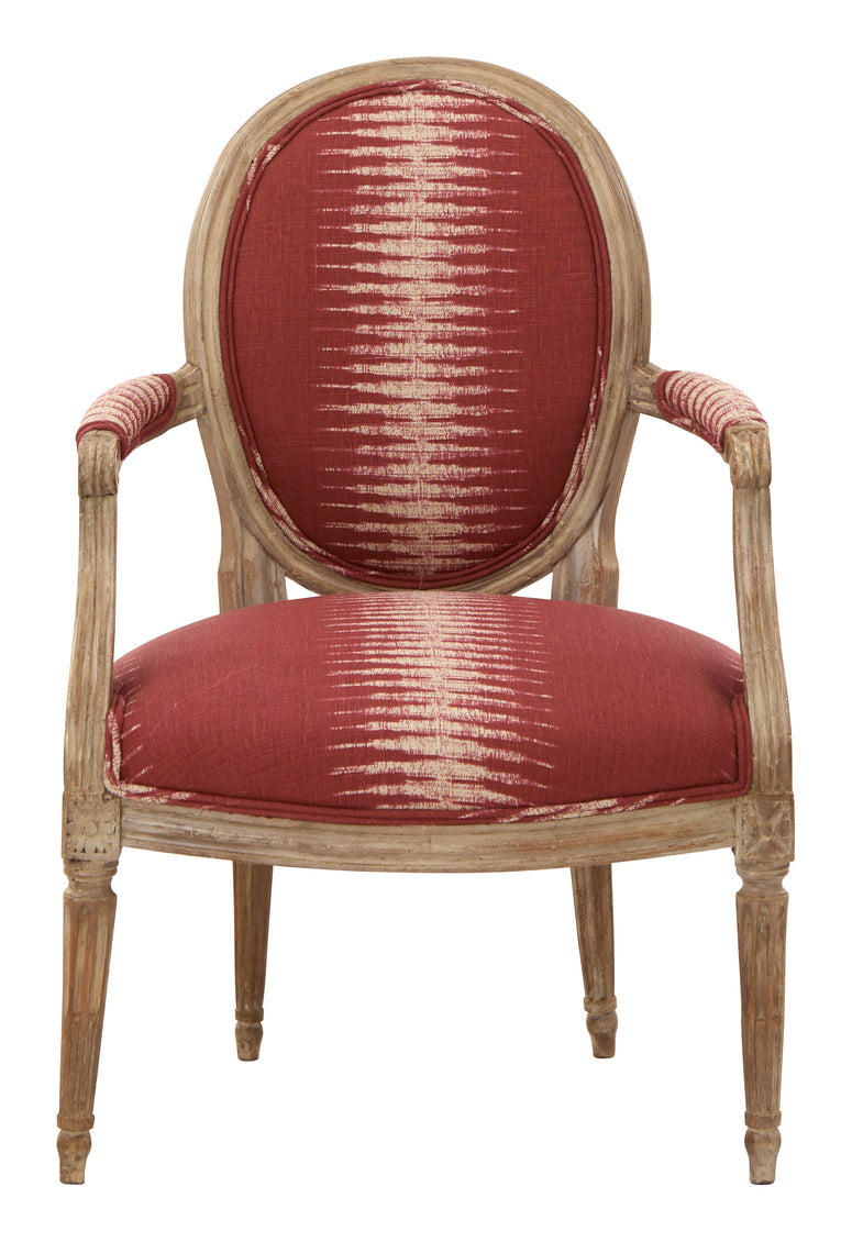 Antique Louis XVI Ikat Armchair