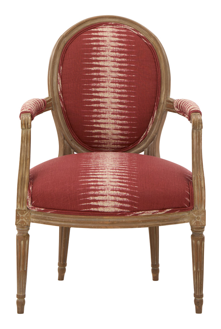 Antique Louis XVI Ikat Armchair