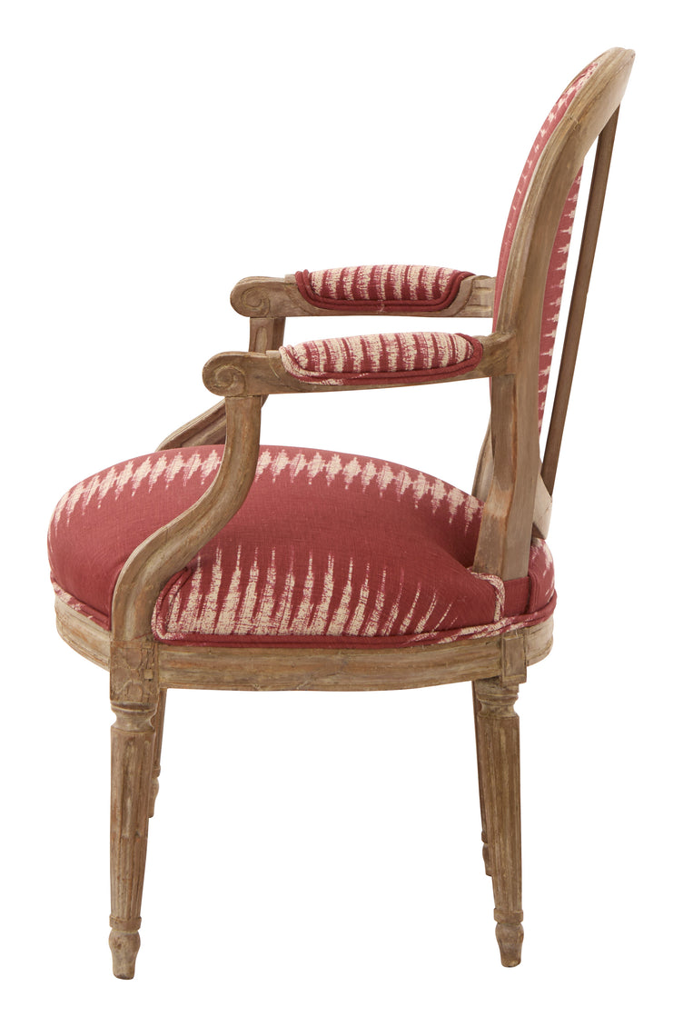 Antique Louis XVI Ikat Armchair