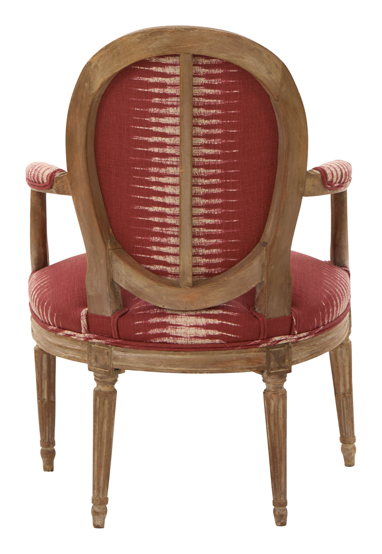 Antique Louis XVI Ikat Armchair