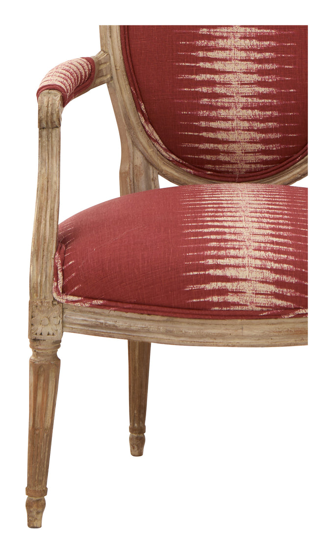 Antique Louis XVI Ikat Armchair