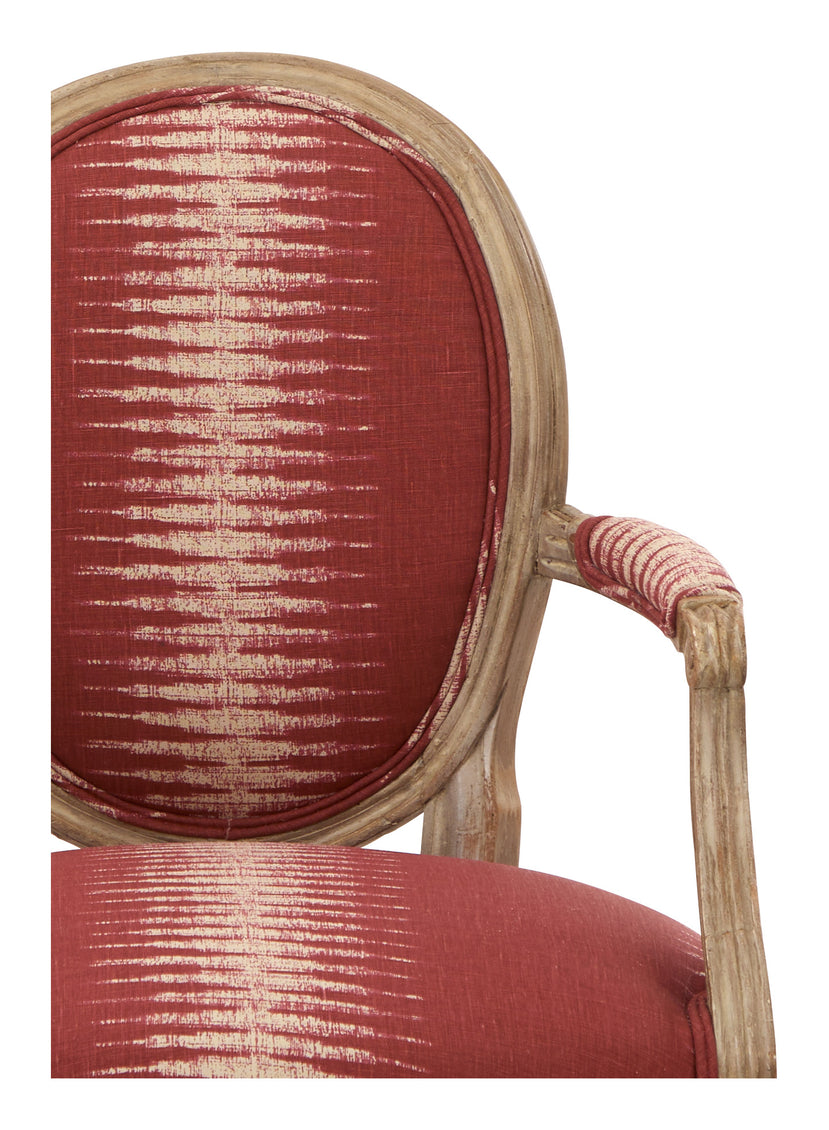 Antique Louis XVI Ikat Armchair