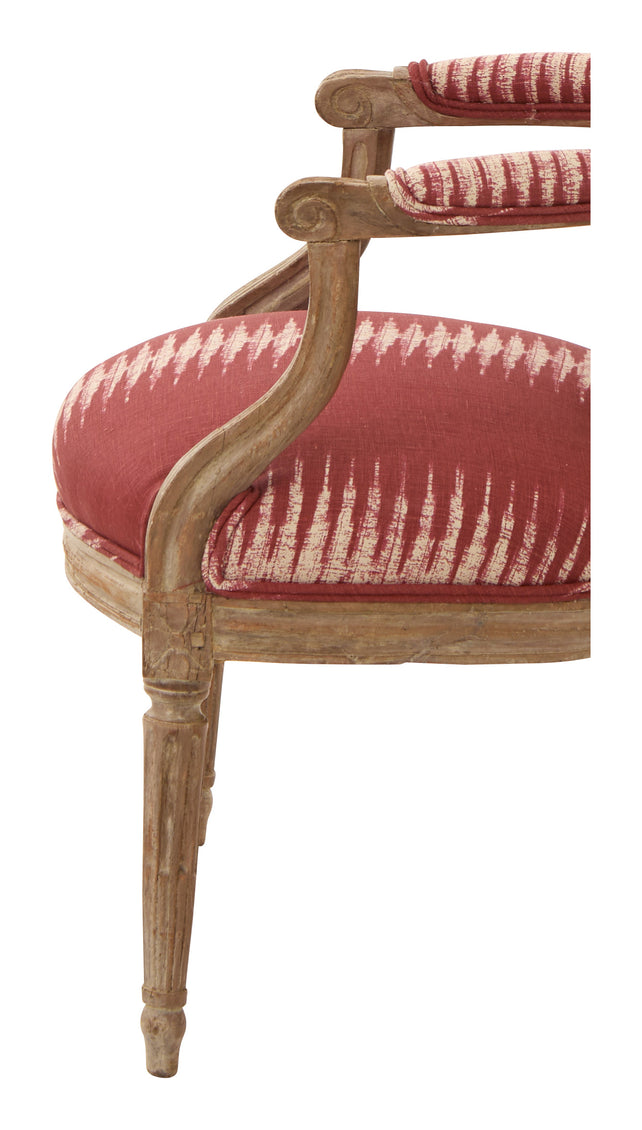 Antique Louis XVI Ikat Armchair