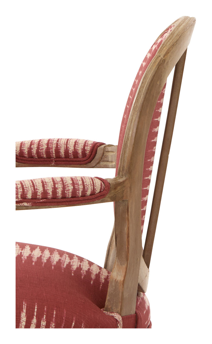 Antique Louis XVI Ikat Armchair
