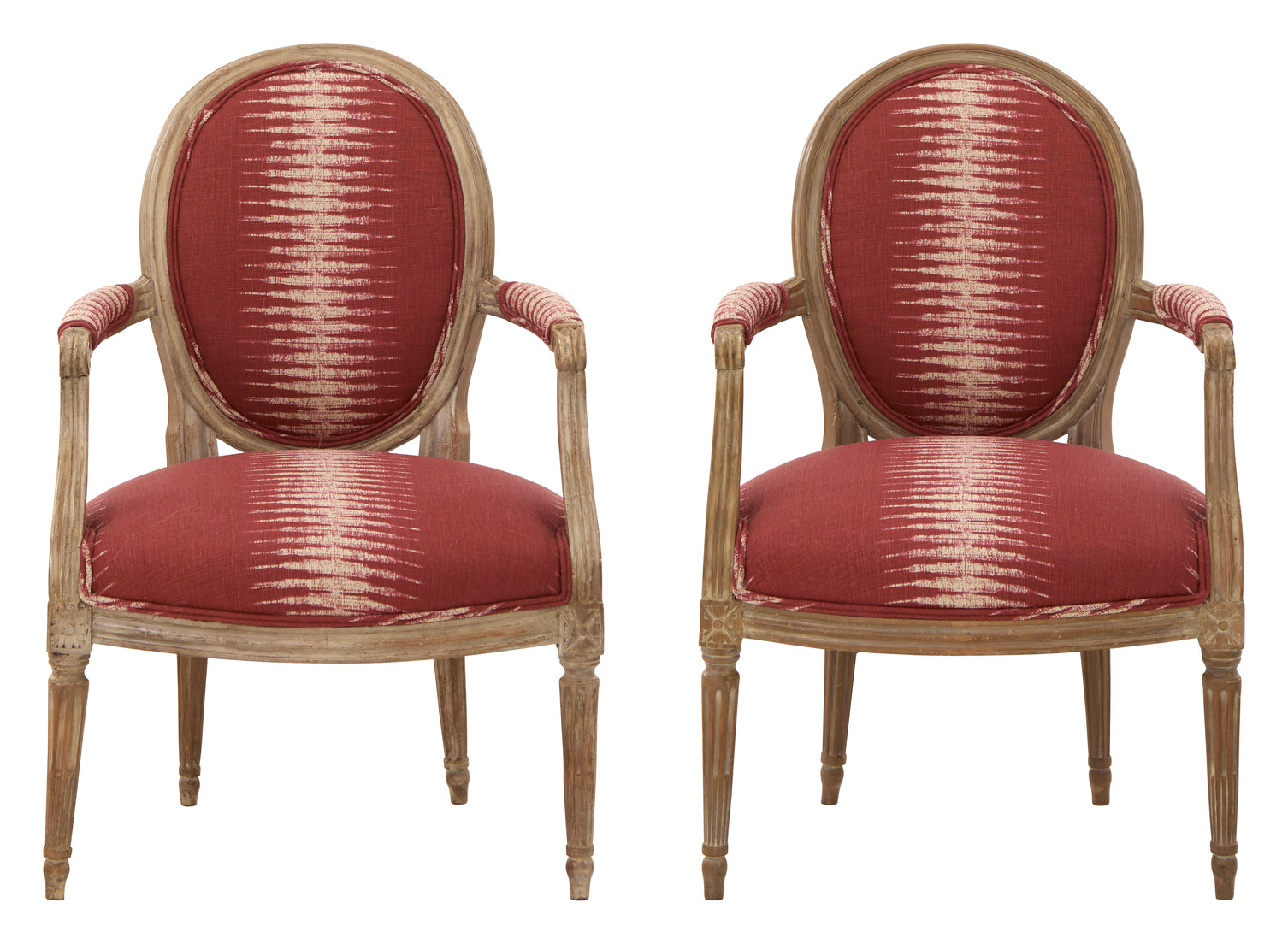 Antique Louis XVI Ikat Armchair