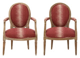 Antique Louis XVI Ikat Armchair