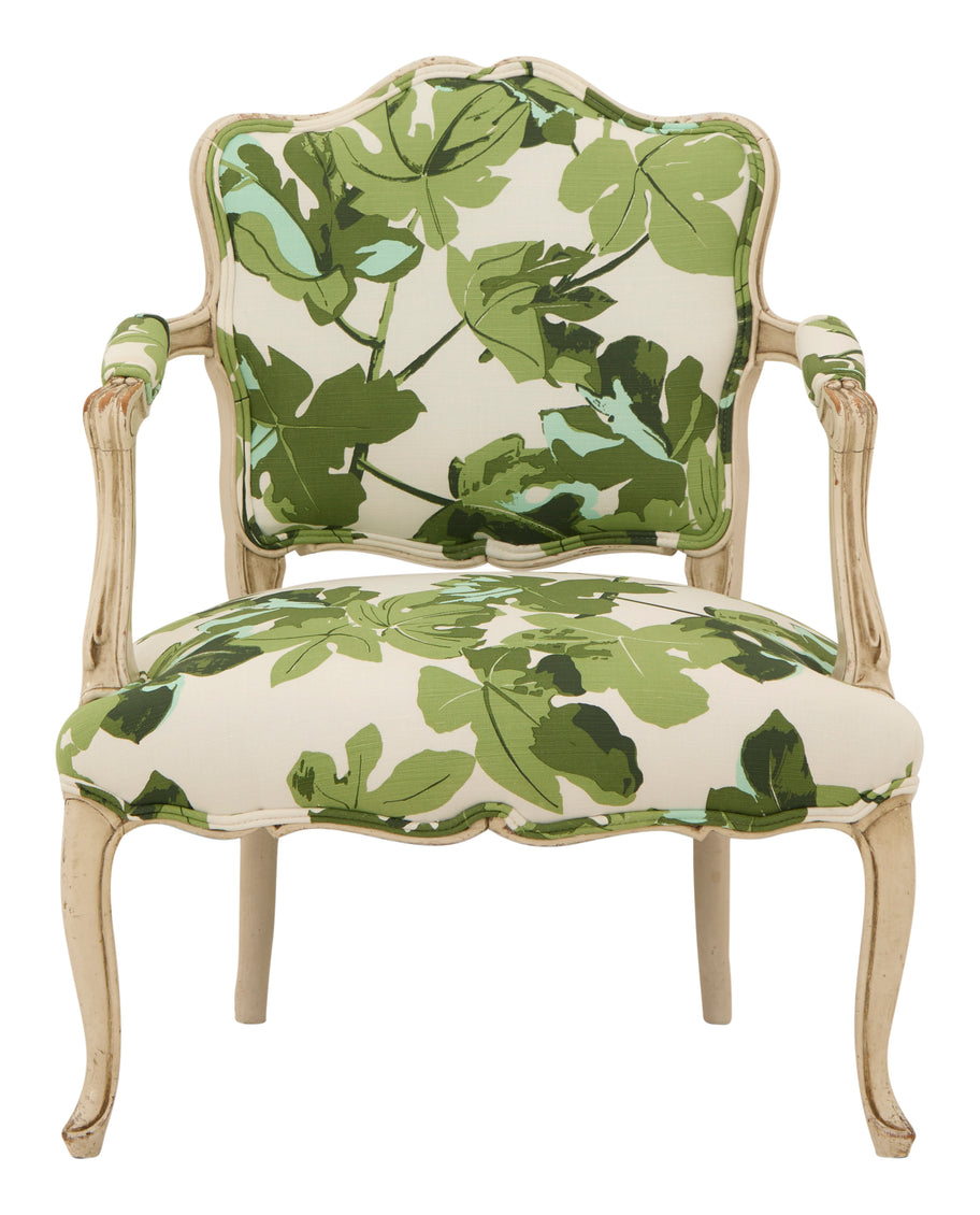 Antique Fig Leaf Armchair