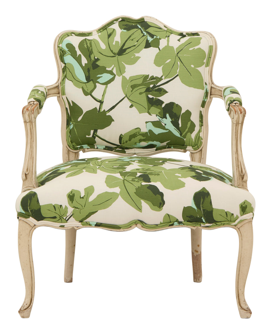 Antique Fig Leaf Armchair