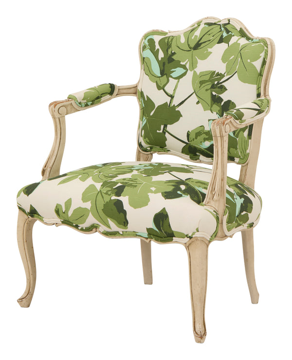 Antique Fig Leaf Armchair