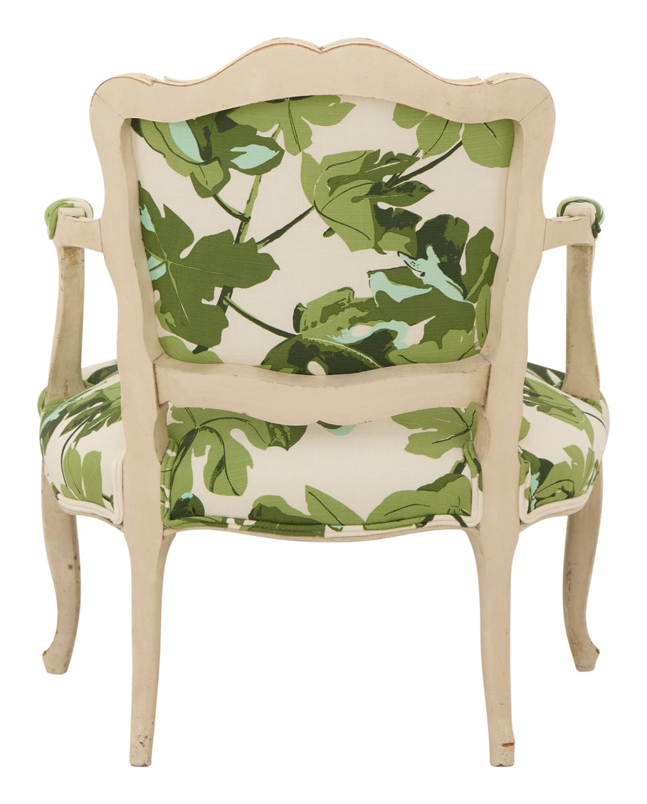 Antique Fig Leaf Armchair
