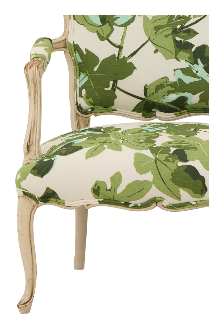 Antique Fig Leaf Armchair